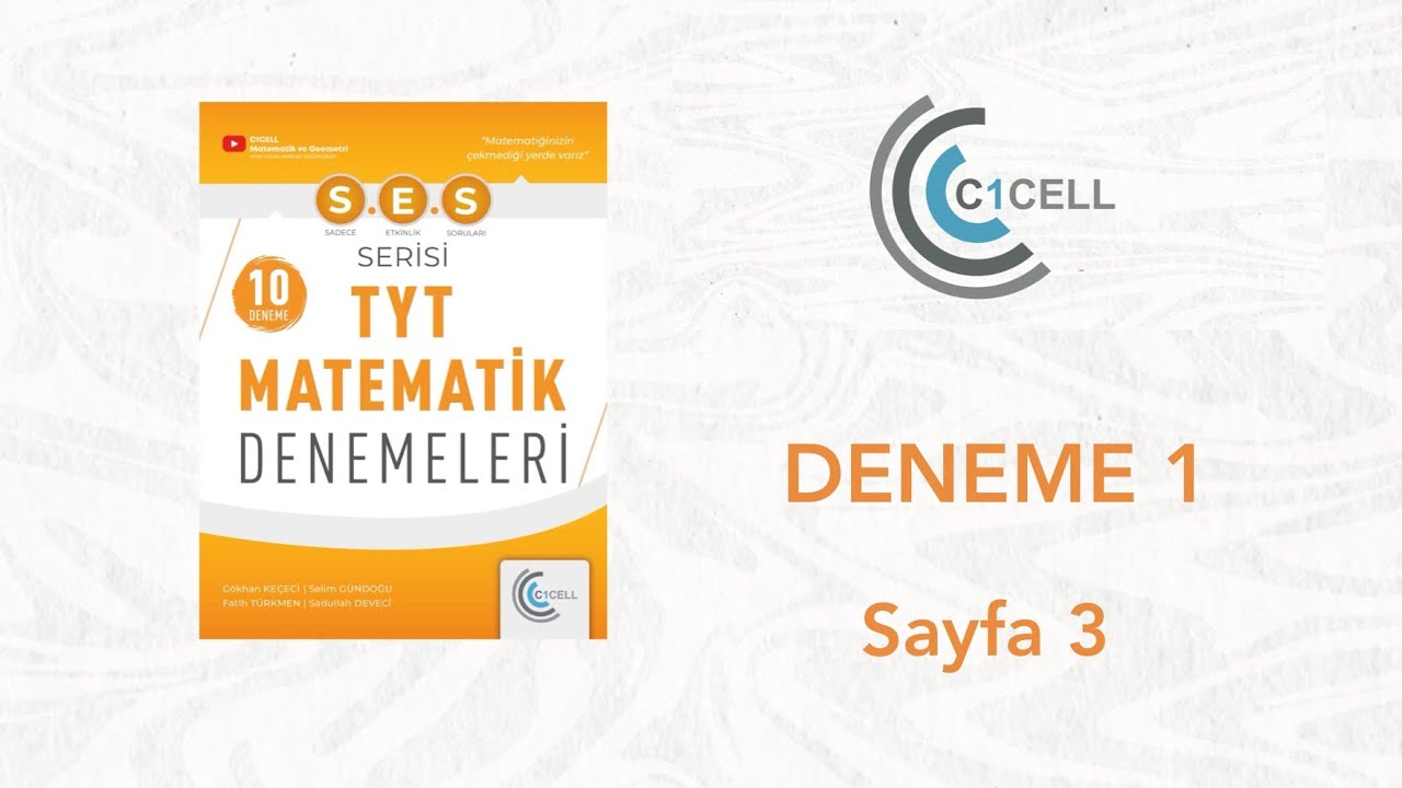 TYT 1 Soru 1-3 (Sayfa 3)