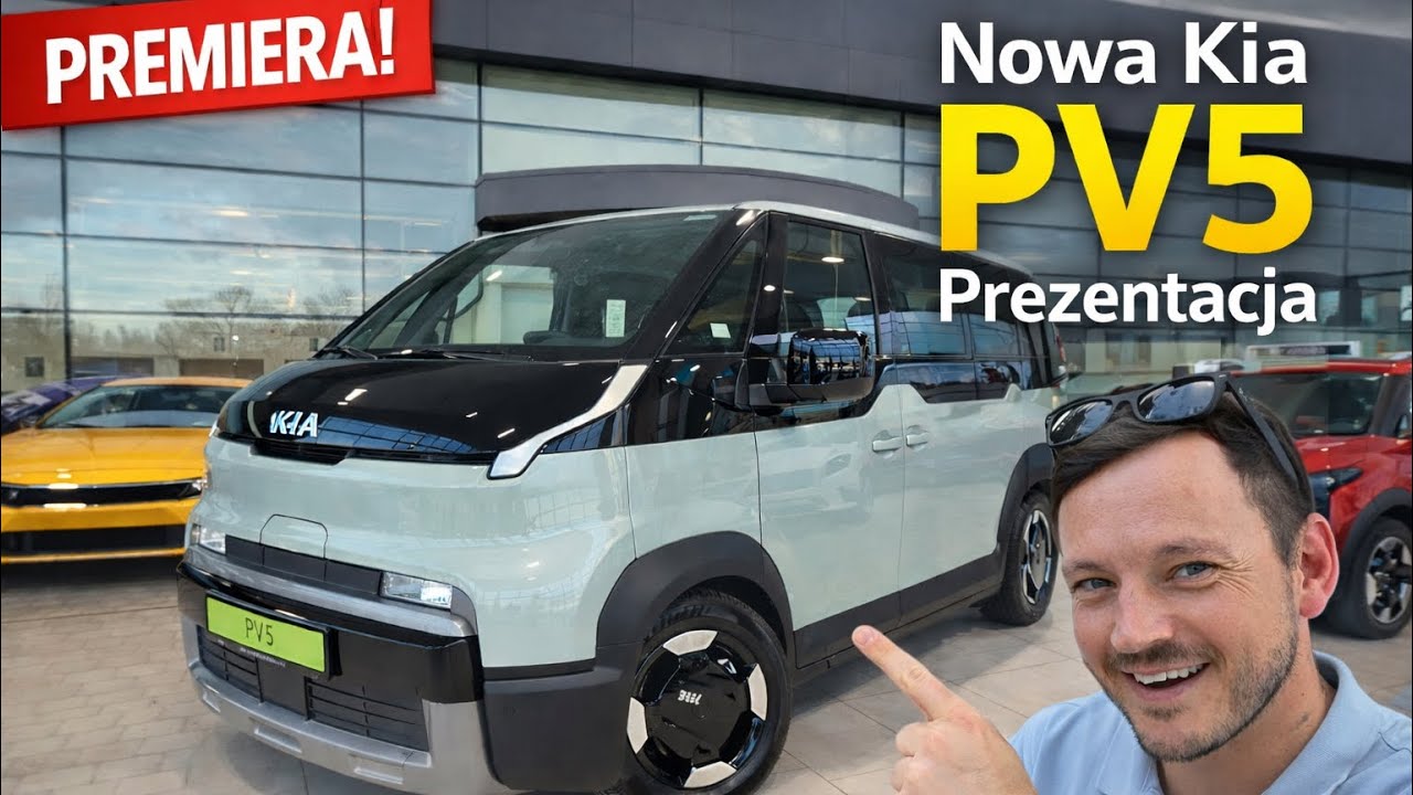 2026 Kia PV5 OSOBOWA [71.2kWh / 163KM / zasięg WLTP 412km] Soft Mint (SML) | Prezentacja 4K