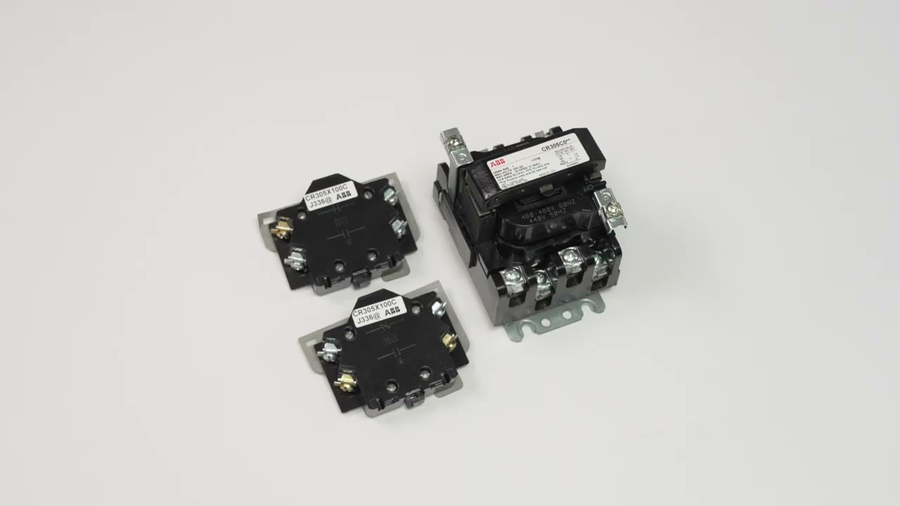 CR305 NEMA Contactors - Auxiliary contact installation