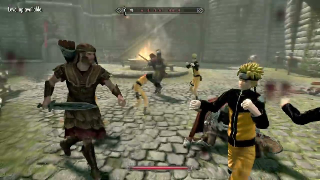 Naruto Shadow Clone Jutsu going crazy in Skyrim