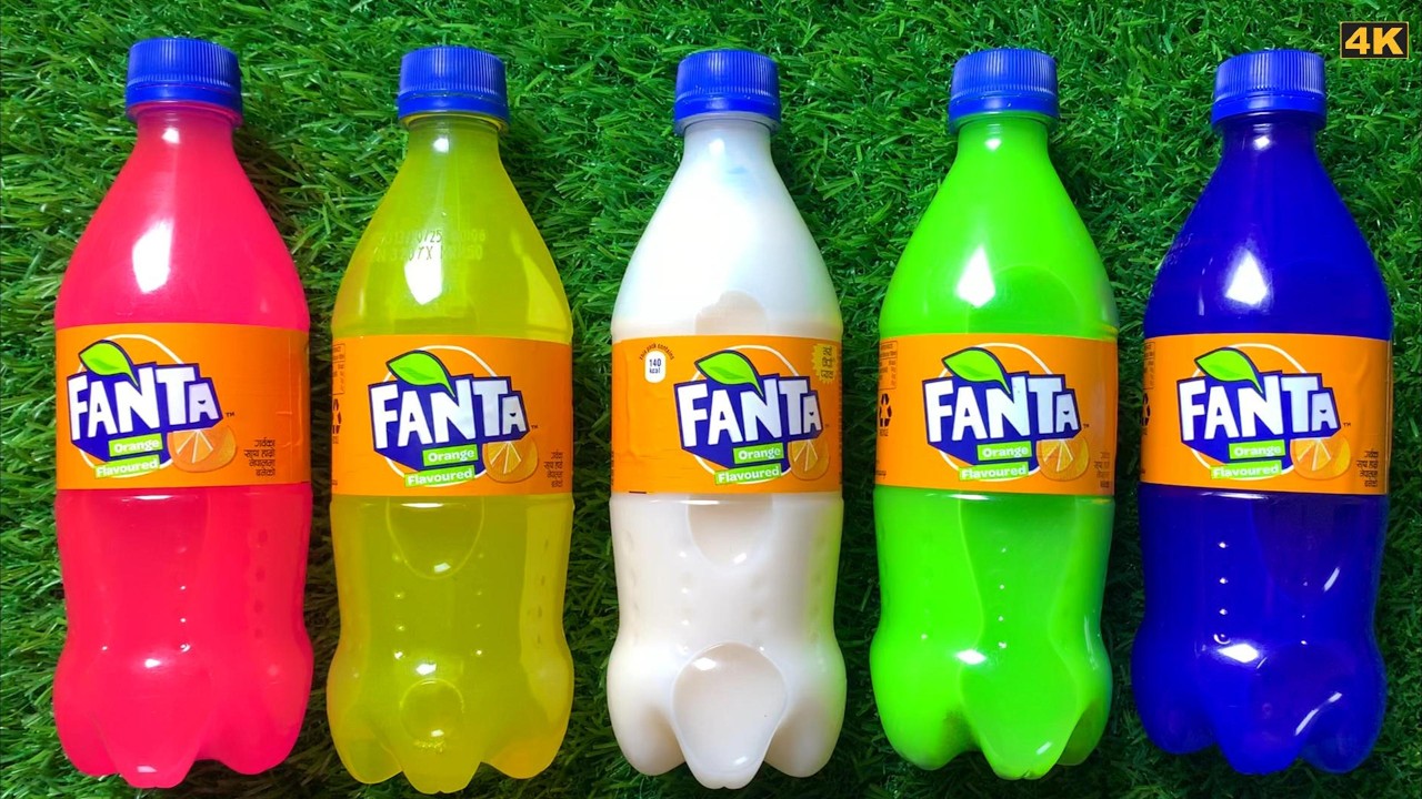 Satisfying Video | Relaxing Unpacking Bright Color with Radiant Skittles and Fanta Bottle ASMR