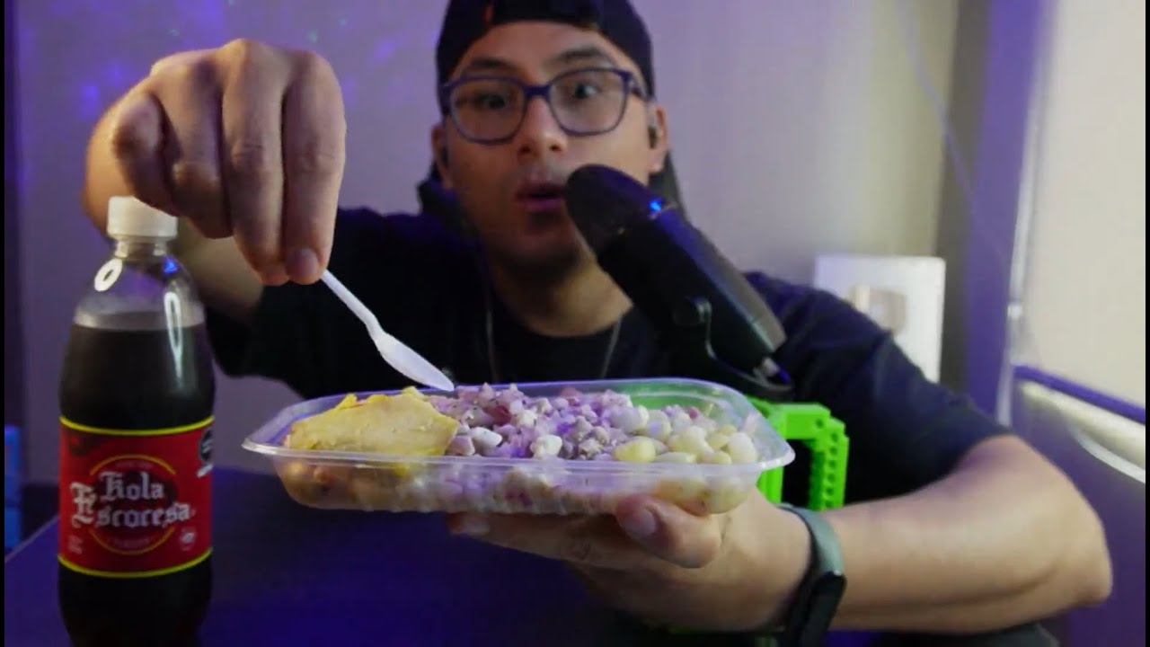 ASMR Mukbang😋 Probando CEVICHE CARRETILLERO 🇵🇪 Peruano | JOVER PERÚ
