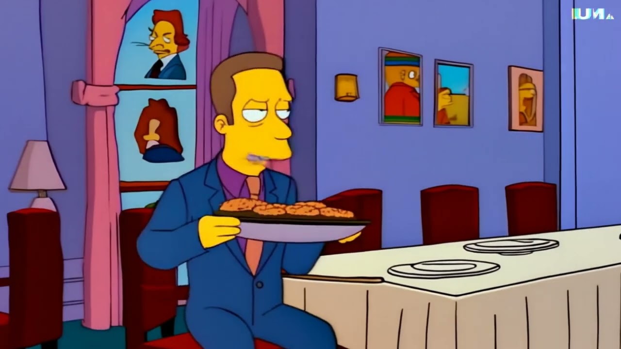 Steamed Hams but it's been procedurally generated by a cold, unthinking, unfeeling AI