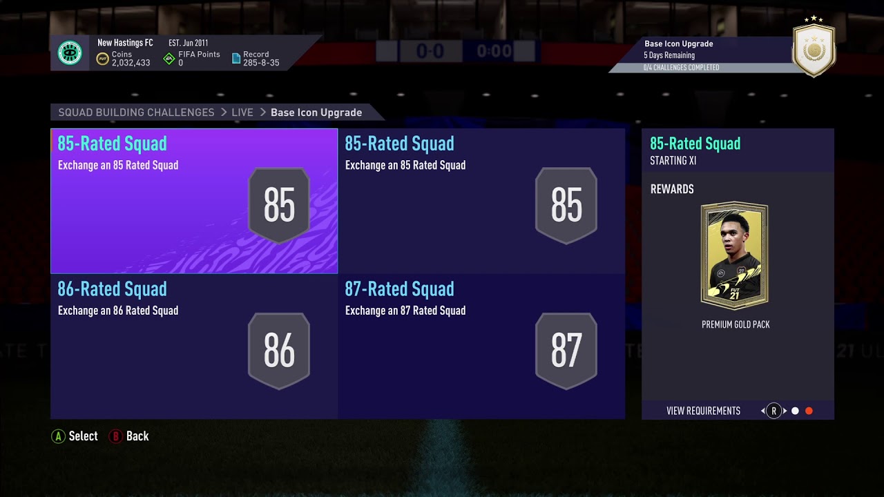 Base Icon Upgrade SBC FIFA 21