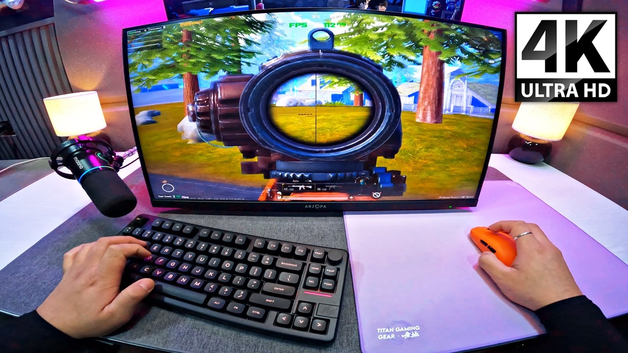 [GoPro POV] EPOMAKER Galaxy70 Keyboard ASMR 😴🌿 | 120 FPS PUBG MOBILE PC Emulator Gameloop (4K)