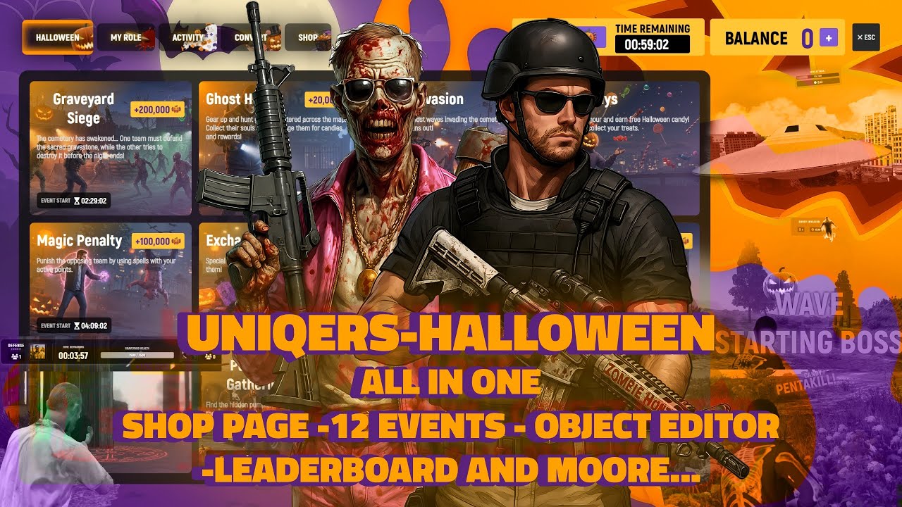 Fivem Most Advanced Halloween Event Script uniqers-halloween #fivem #fivemscript #fivemrp #halloween