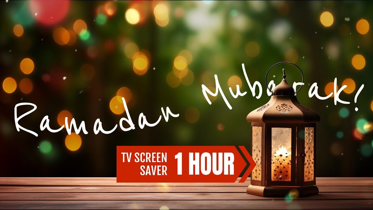 Ramadan Mubarak Banner | TV Background Video | 1 HOUR