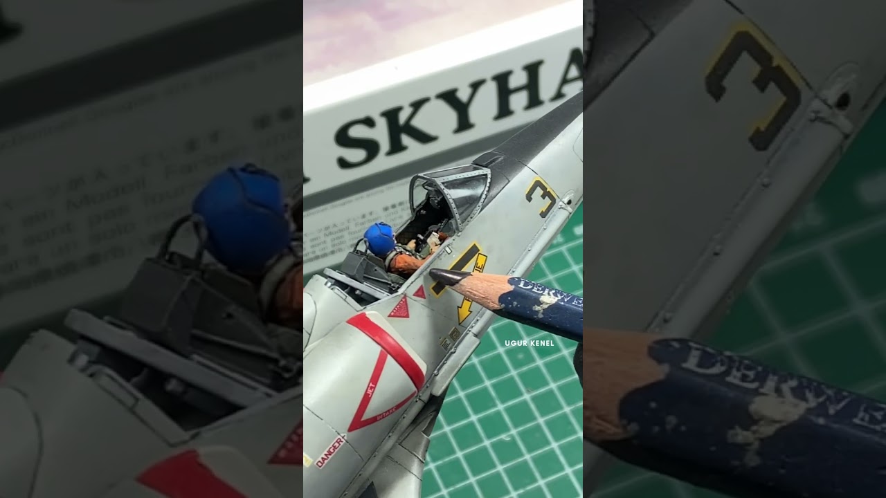 1 Month of work in 1 minute. Hasegawa A-4 Skyhawk #scalemodel #modelkit #miniatures