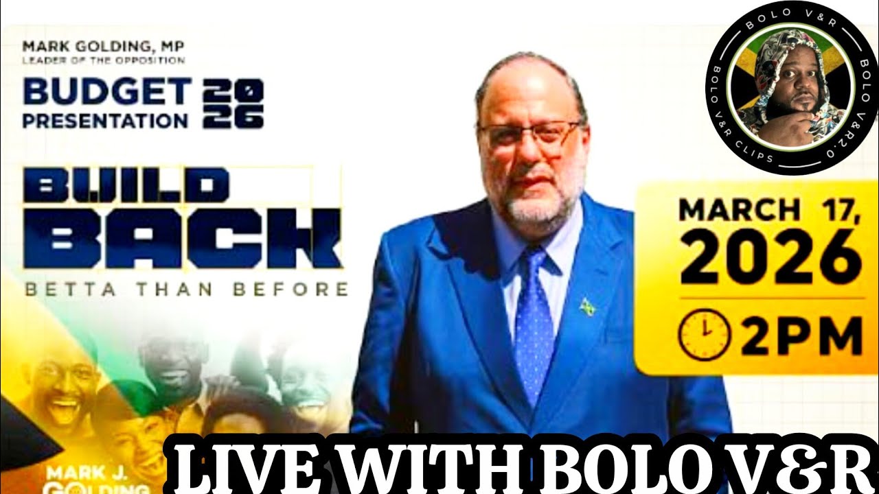 SIR THE RT. HN. MARK J. GOLDING BUDGET PRESENTATION 2026 Build BACK Betta Than Before