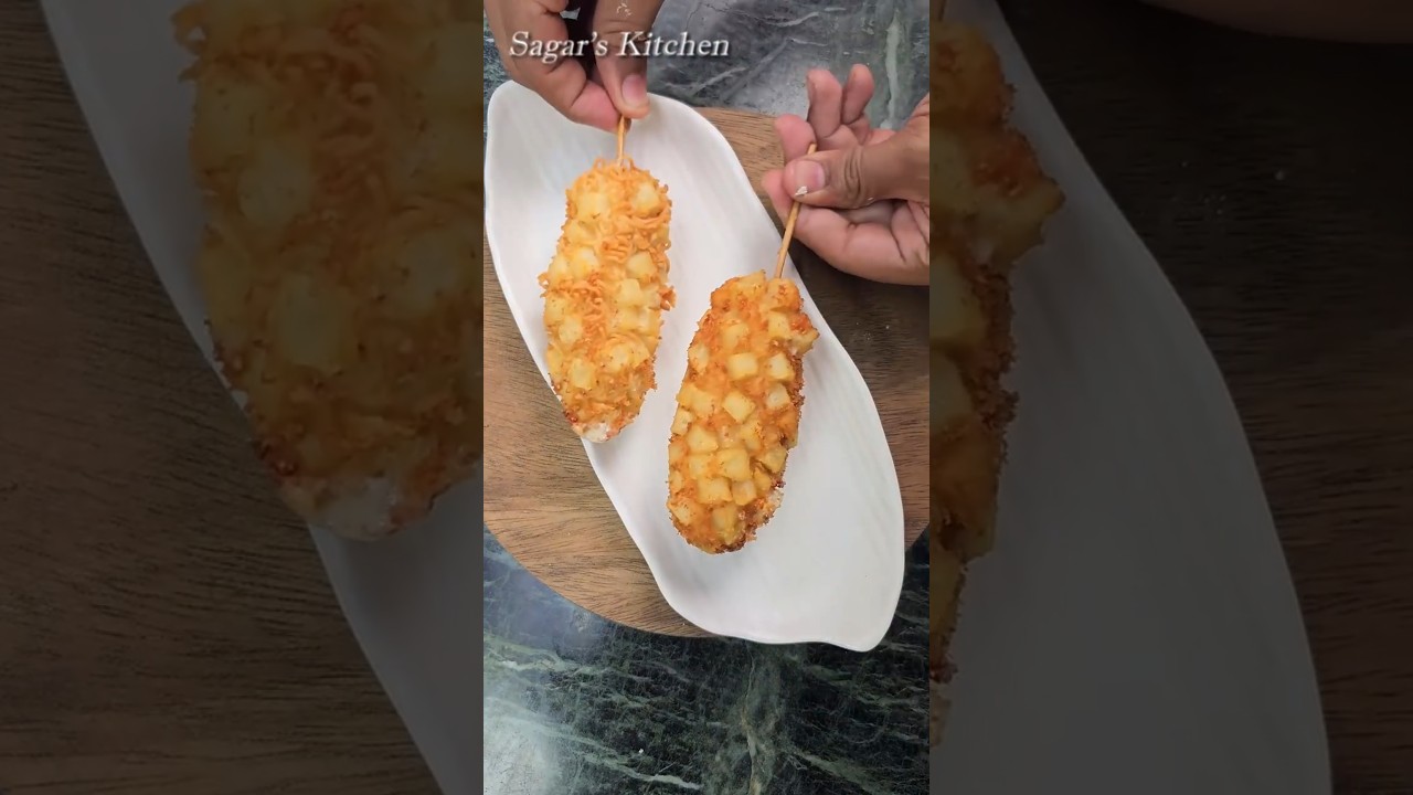 Korean Cheese Corn Dog #Shorts #HotDog