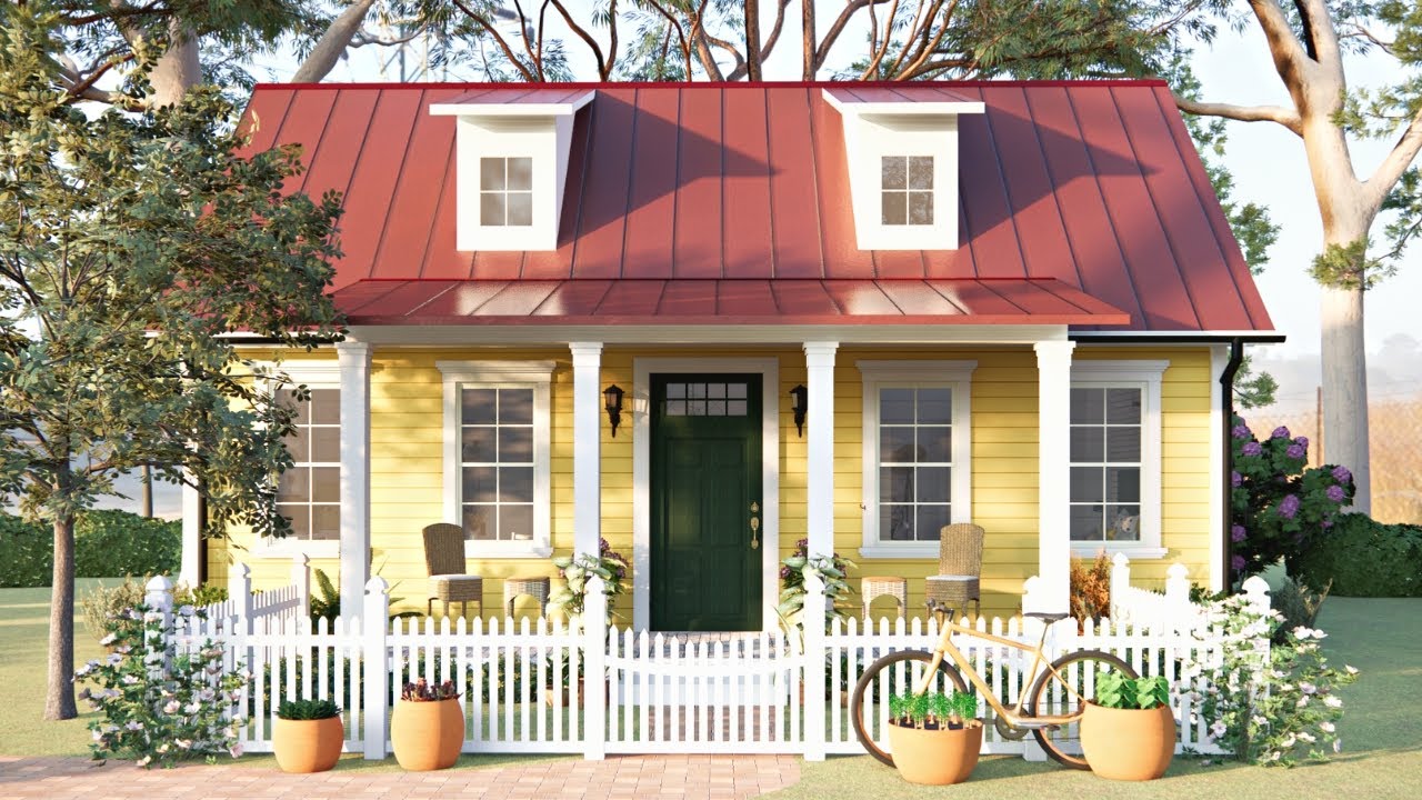 30x20ft (9x6m) COZY Small Home With Amazing Layout | 2 Bedroom