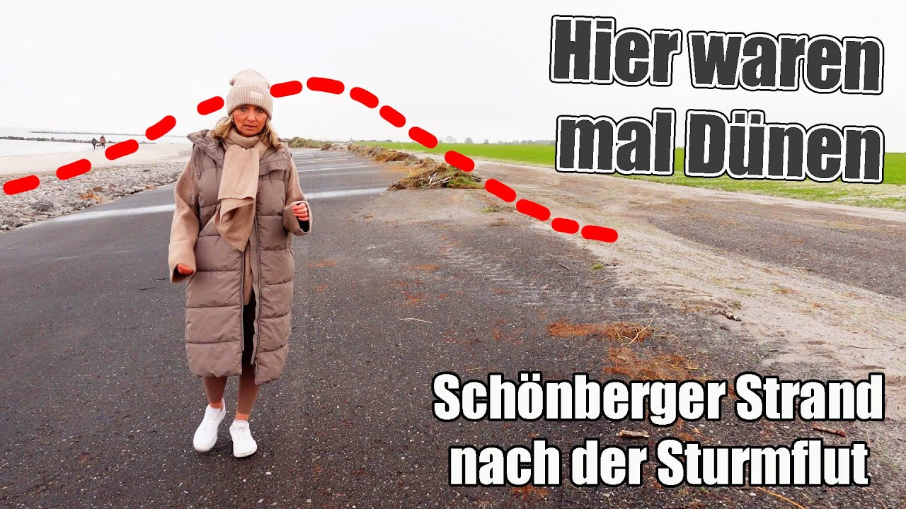Kiel - Sch&ouml;nberger Strand nach Sturmflut 😥 
