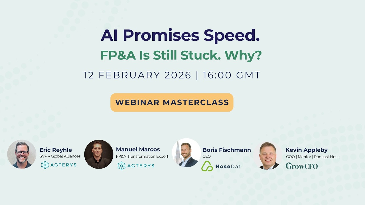 AI Promises Speed. FP&A Is Still Stuck. Why?