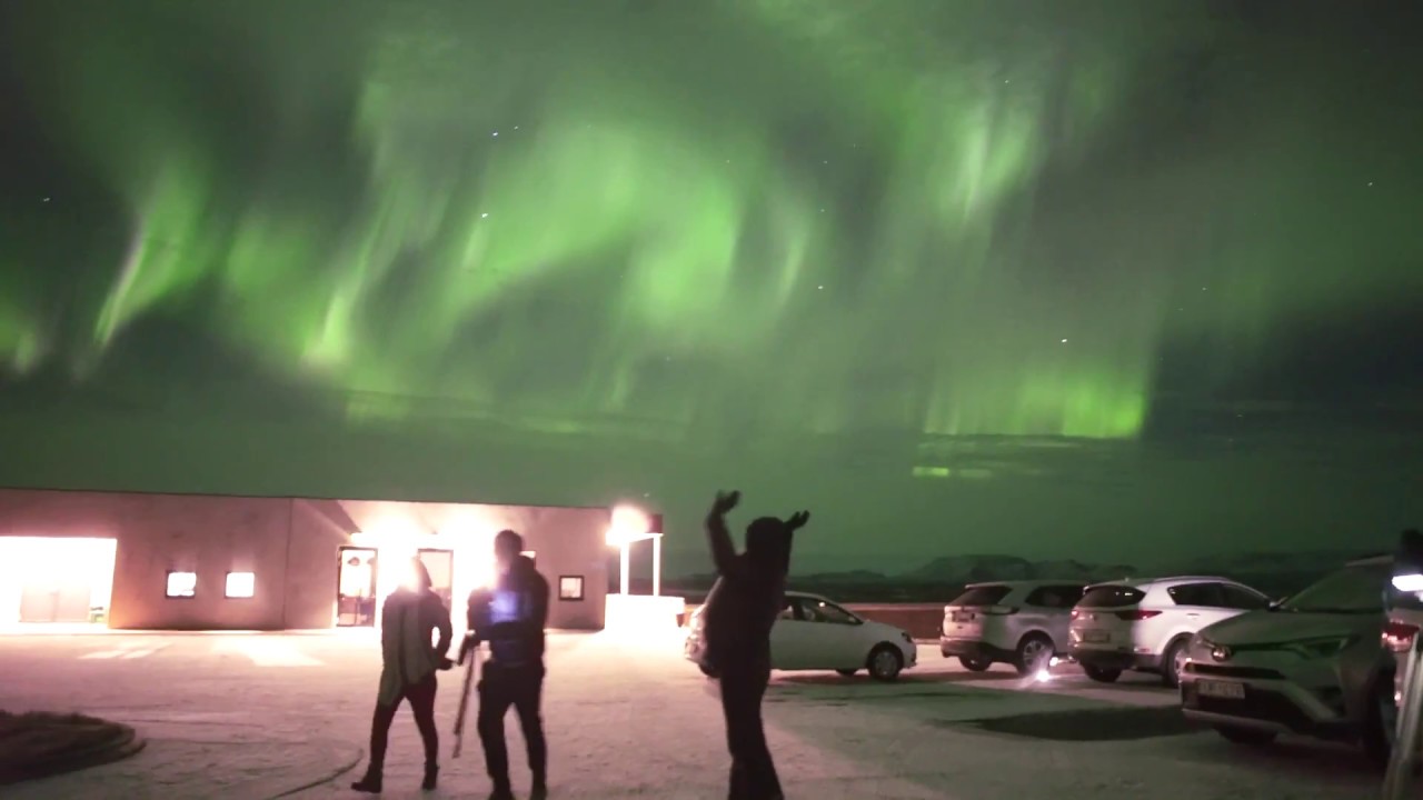 realtime aurora video Iceland