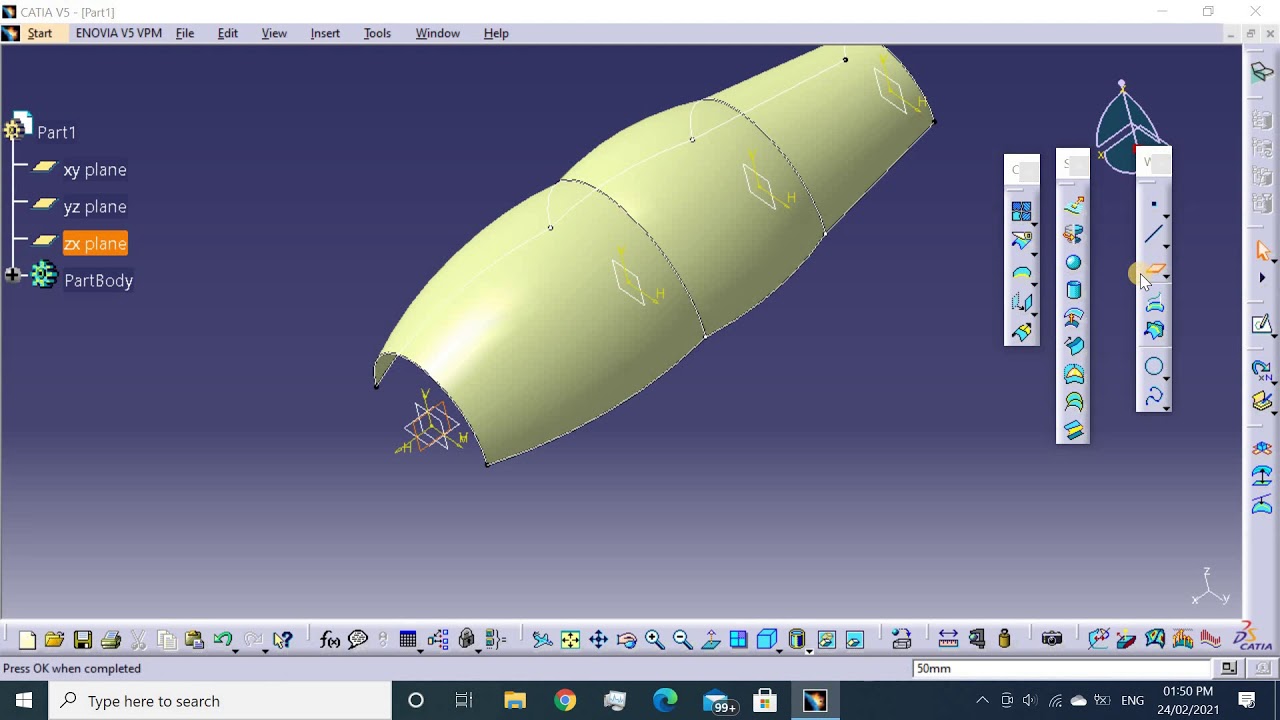 Hair Dryer In Catia Surface Modelling