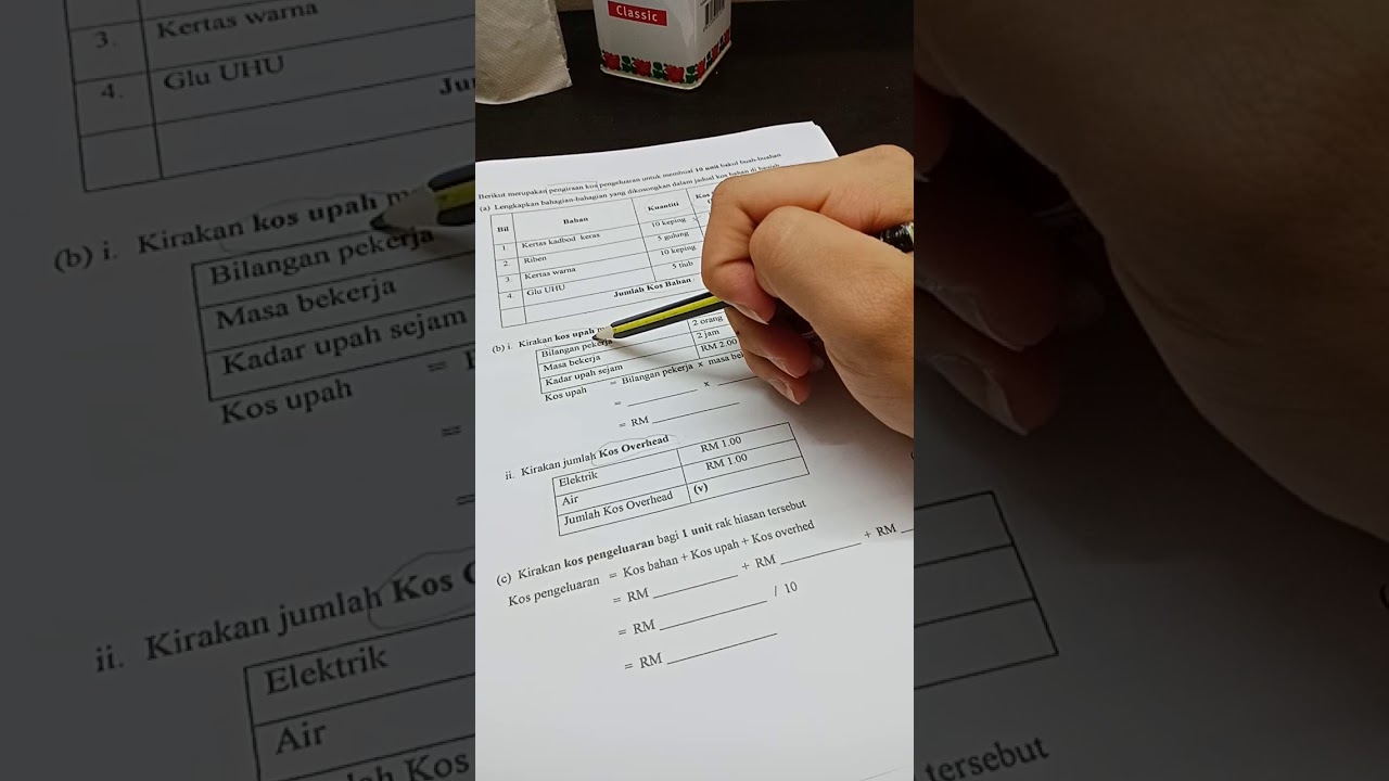 RBT T1 - Pengiraan kos (Latihan)