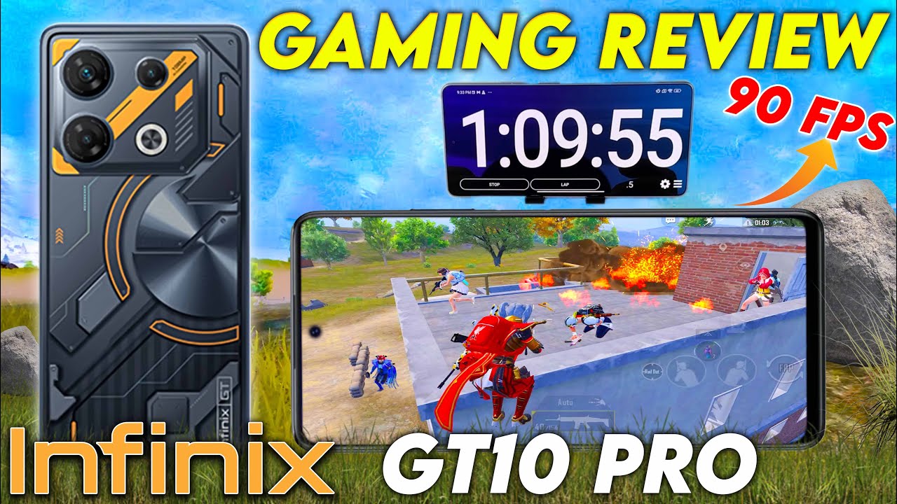 90 FPS Infinix GT10 Pro 1 Hr Gaming Review ₹17,990 | Battery Drain And Temperature Check |