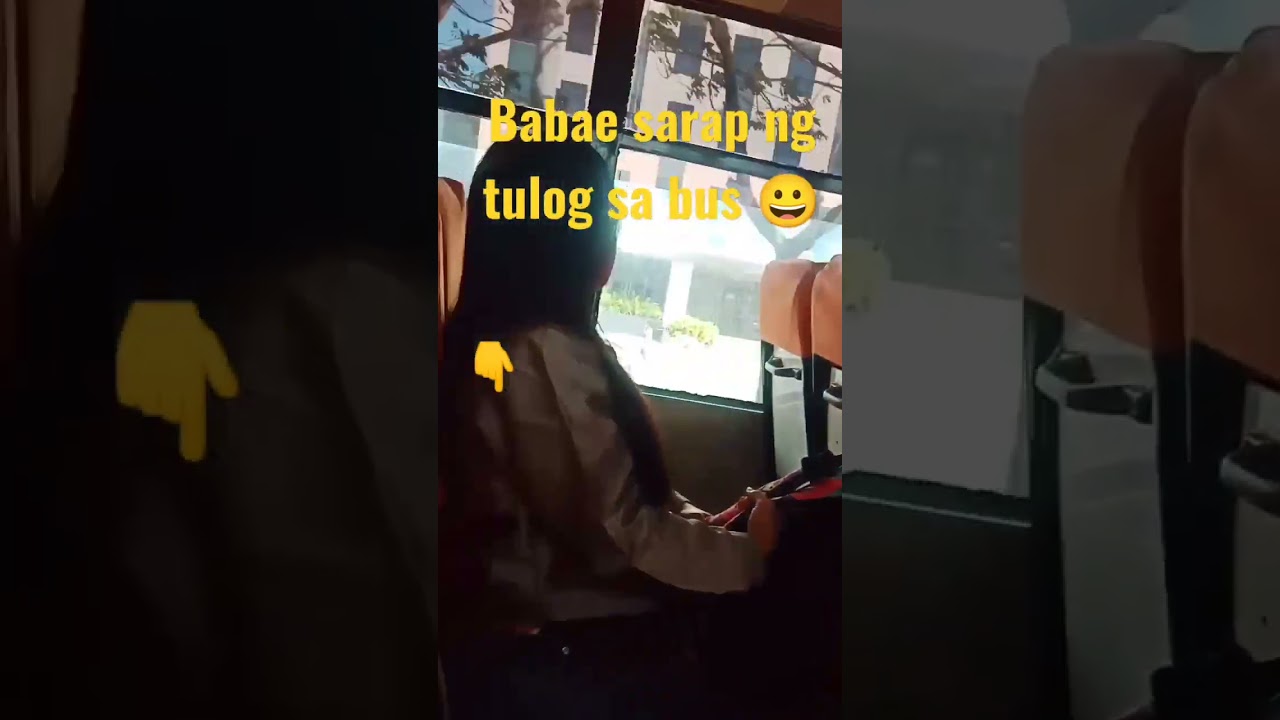 Babae sarap Ng tulog sa bus, 😀