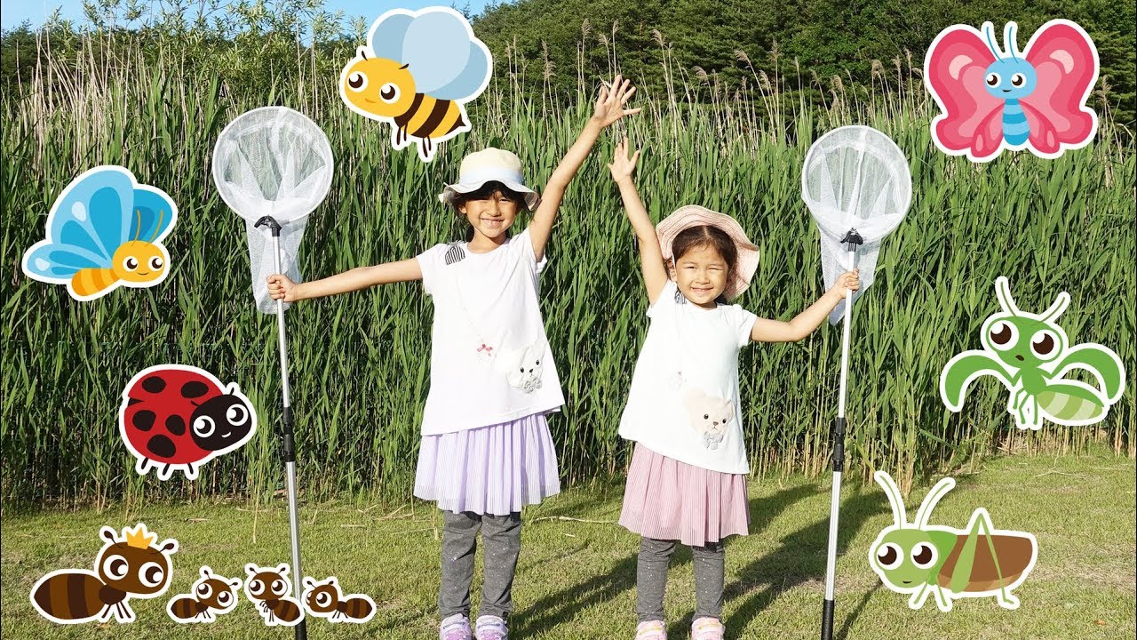 福島市十六沼公園で昆虫採集☆野生のヘビ出没で爬虫類好きのまーちゃんがまさかの悲鳴！？himawari-CH