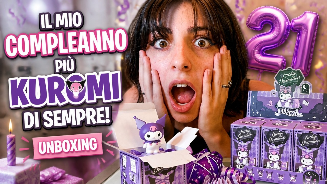 il mio compleanno in blind box kuromi | grazie mamy per i doppioni #blindbox #kuromi #sanrio