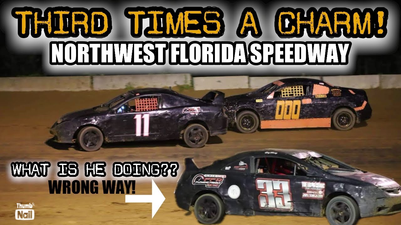 We placed First, Second AND THIRD with TWO Cars at Northwest Florida Speedway!