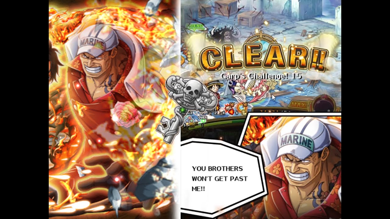 TIPS EASY SILVER KEY AT GARP CHALLENGE 15 (OPTC GLOBAL FC AKAINU RAINBOW FULL!!)