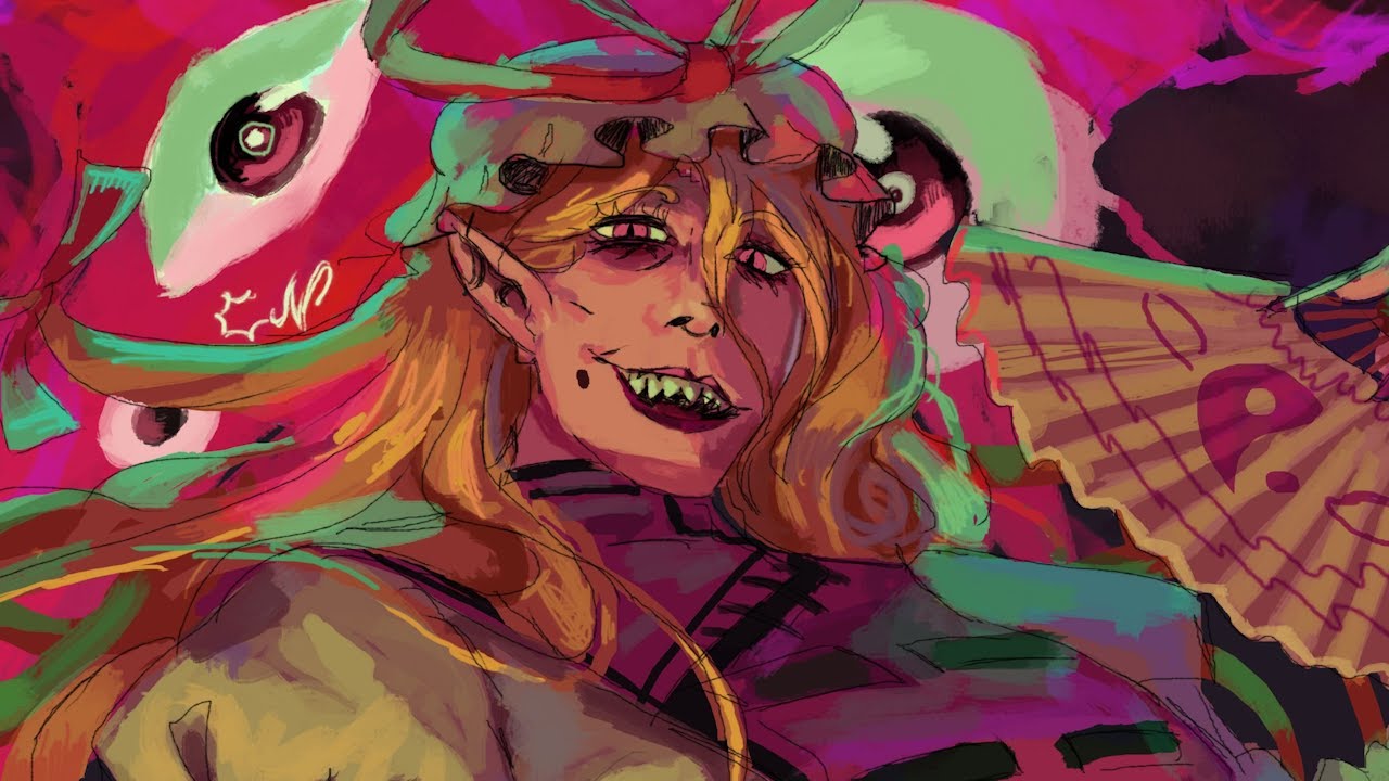 O, Miss Yukari (Touhou Fanart Timelapse)