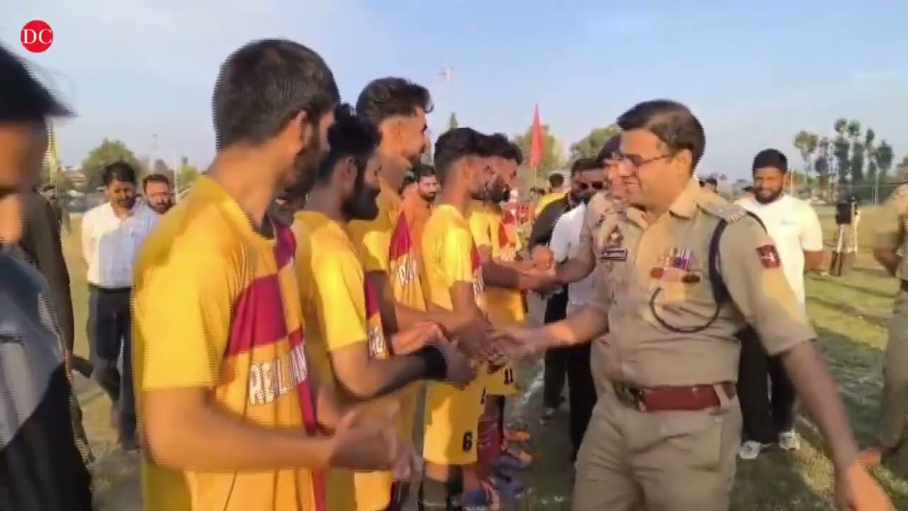 Kulgam police organizes football tournament under Civic Action Programme Nasha Mukt Bharat