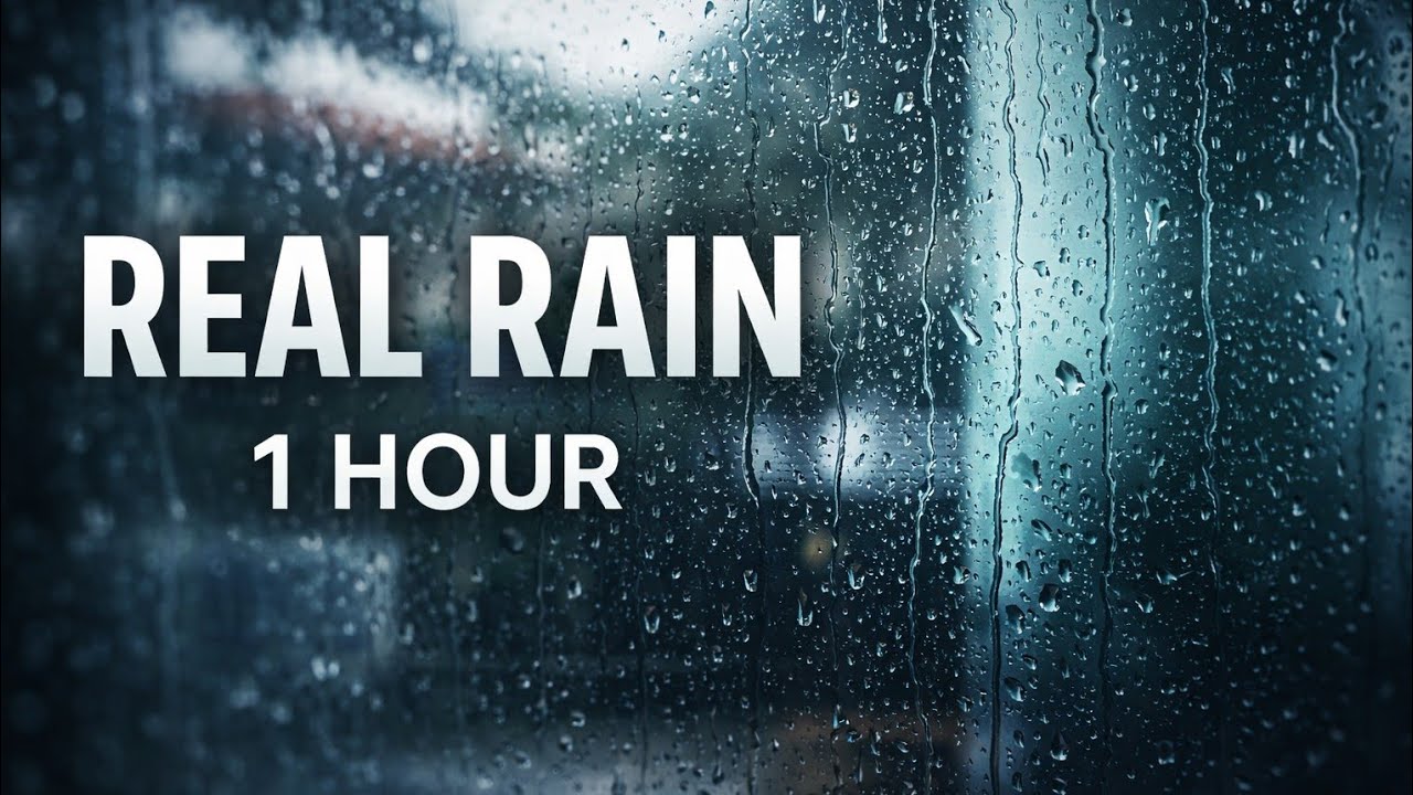 You’ll Sleep in 5 Minutes 🌧️ Heavy Rain on Window | 1 Hour Real Rain Sounds
