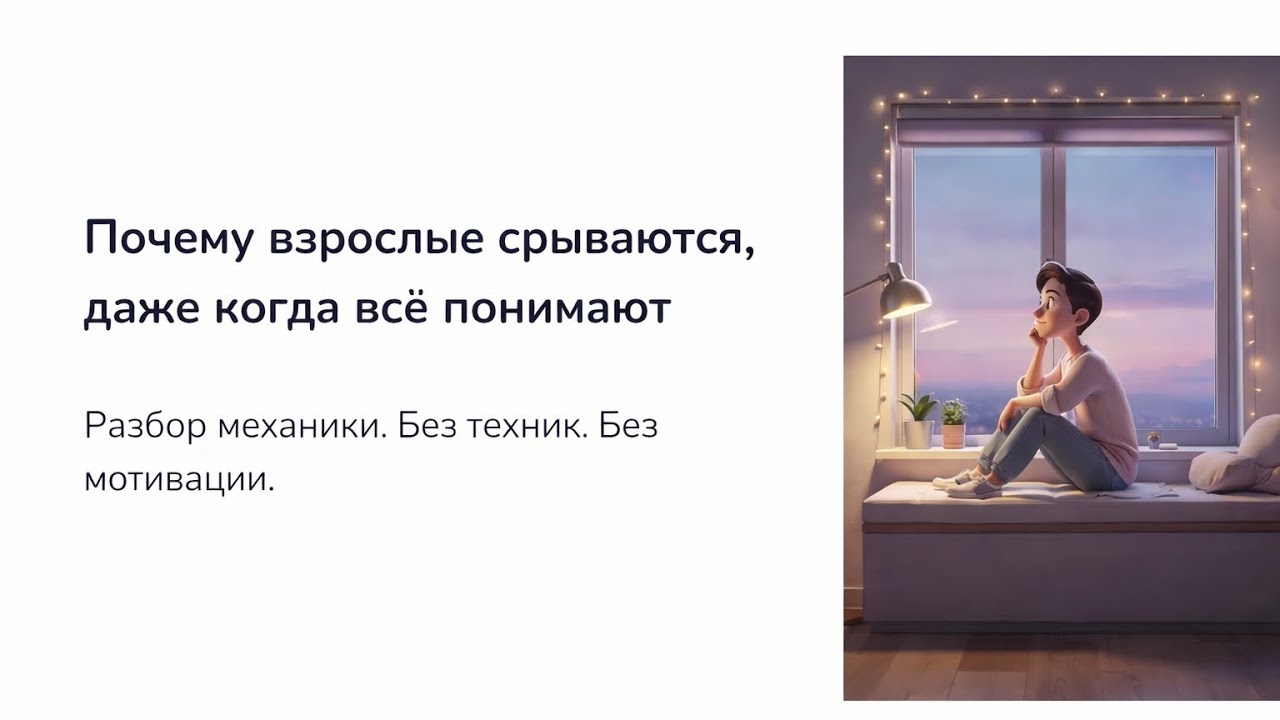 Почему взрослые срываются, даже когда всё понимают?