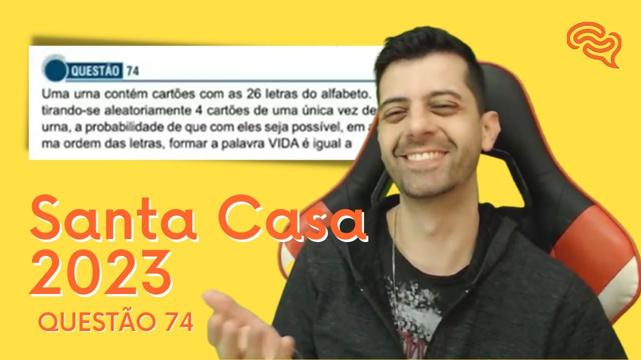 Santa Casa 2023 - Q74 - Uma urna contém cartões com as 26 letras do alfabeto. Retirando-se