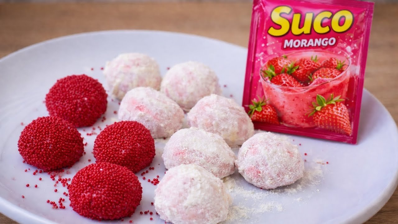 Docinho pós-almoço em 5 minutos! 🍓😍 #brigadeiro #docinhos #receitasfaceis 