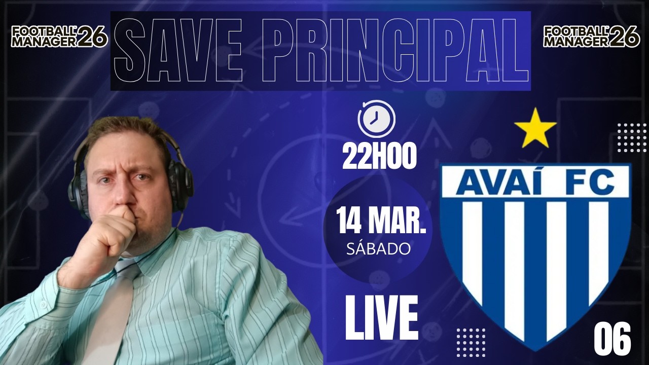 Football Manager 26:  CONTINUAÇÃO DA LIVE DE ONTEM | LIVE DE TÍTULO | Pt: 06 | #fm26 | gameplay fm26