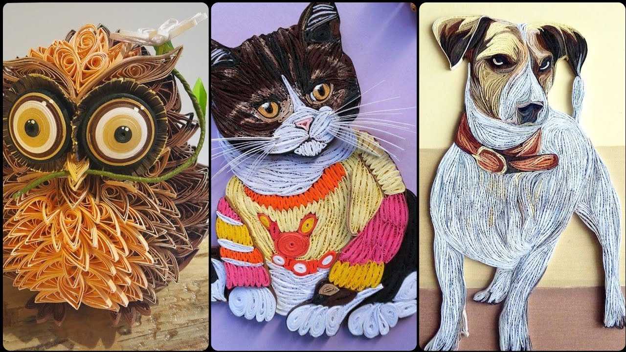3D Quilling Animals || Latest paper Quilling Animals ideas For Beginners