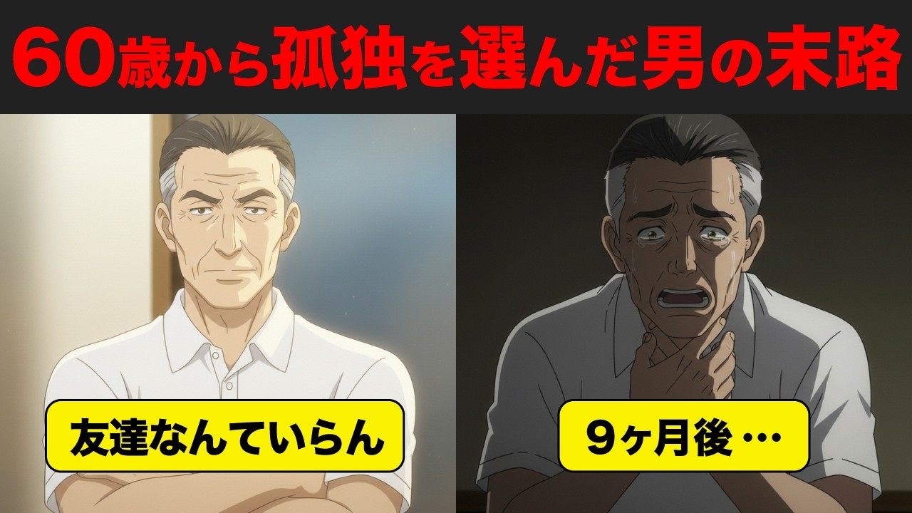 「友達なんていらない」と孤立を選んだ60歳男の休日…誰とも話さず9ヶ月過ごして起きた身体の異変【シニア朗読漫画】