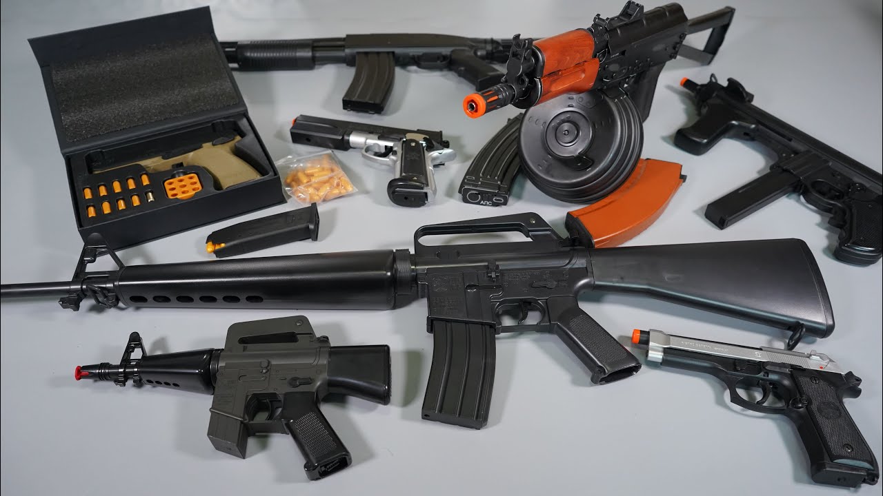 Blowback Shell ejecting HK USP Toy Gun - M16 - Airsoft -AKs74u - Realistic Toy Gun Collection