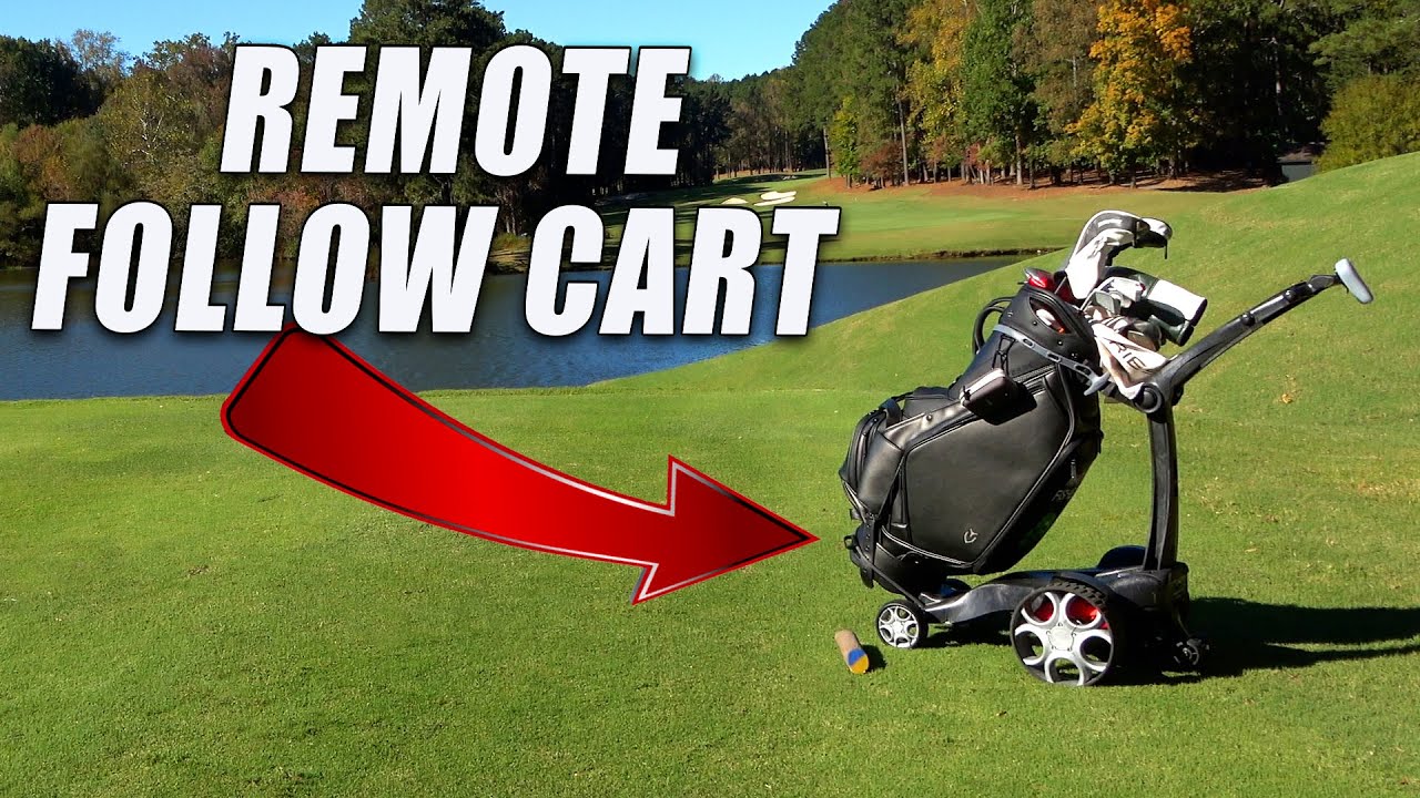 The Remote Control Golf FOLLOW Cart from Stewart Golf