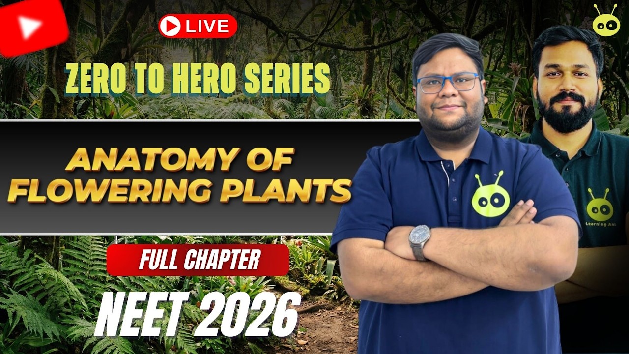 🌿 Anatomy of Flowering Plants | ZERO TO HERO | NCERT Line-by-Line | Class 11 Botany | Danial Sir