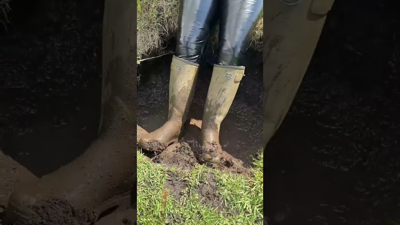 muddy wellies