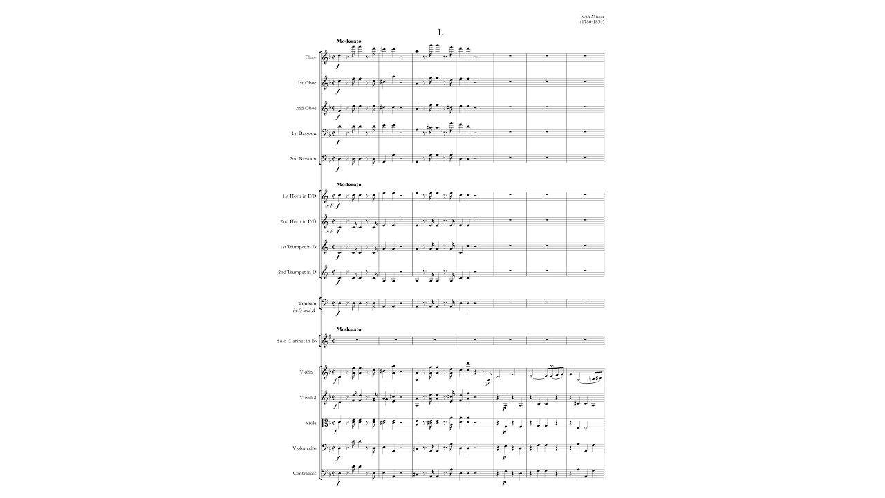 Iwan Müller – Clarinet Concerto No.1 in D minor