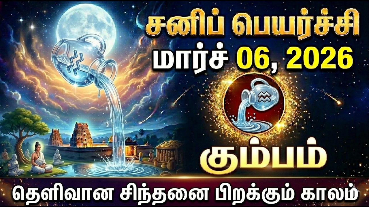 2026-ஆம் ஆண்டு கும்ப ராசி நேயர்களுக்கு ஏழரை சனியின் மிக முக்கியமான ஒரு காலகட்டம் Sani Peyarchi 2026