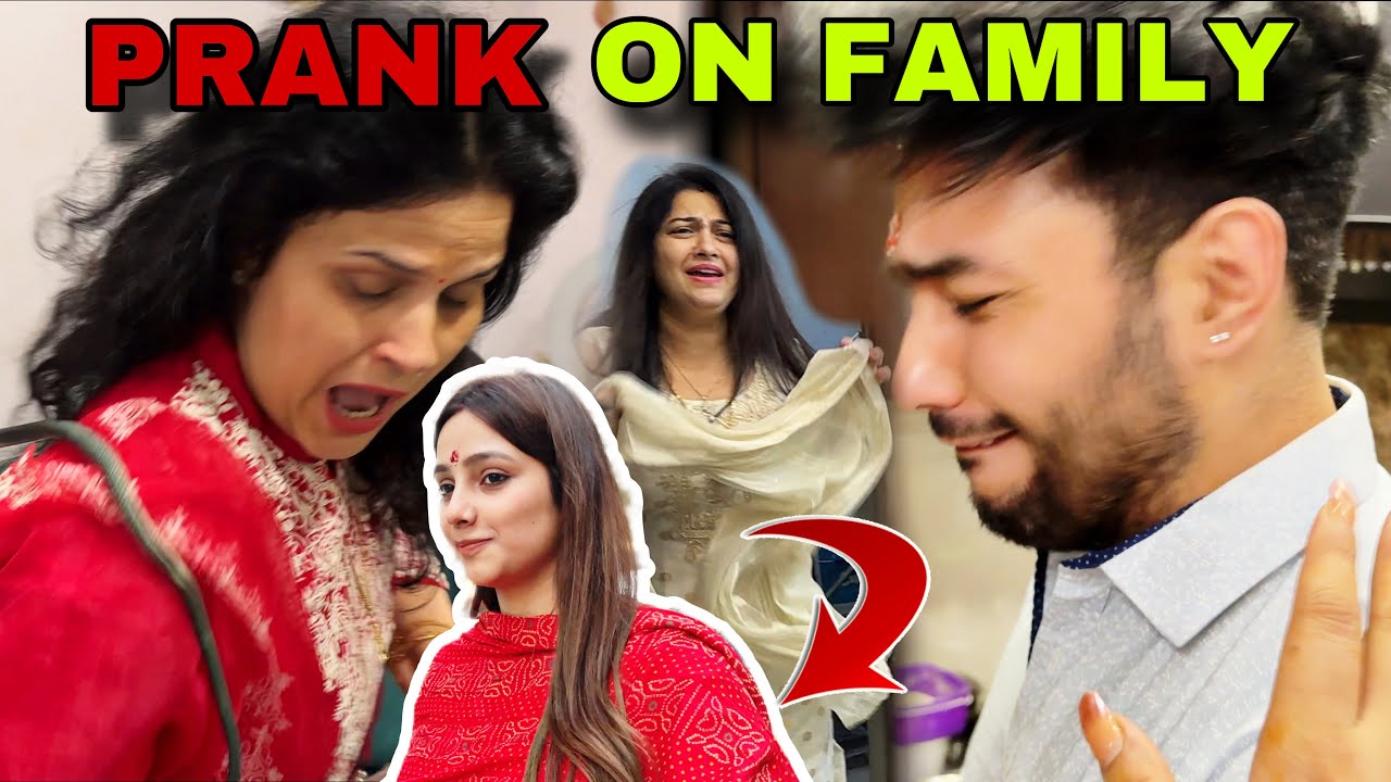 PRANK ON FAMILY || CRAZY REACTION @tusharshrutivlogs