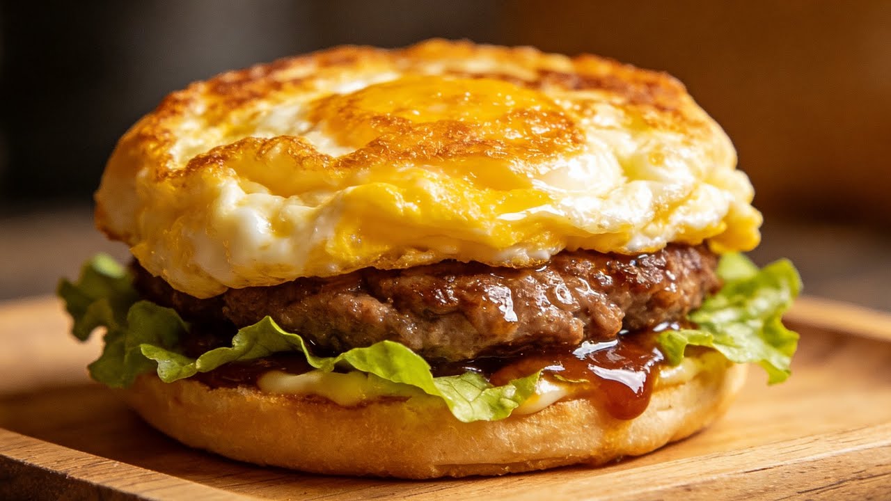 ⭕️#chineseburger 🍔蛋肉堡 /#streetfood #live♨️