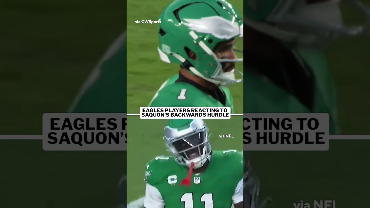 Still can&rsquo;t believe Saquon&rsquo;s backwards hurdle 🤯 #shorts #nfl #saquonbarkley #phillytiktok #eagles