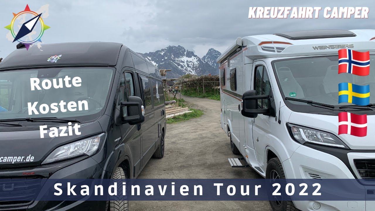 Route - Kosten - Fazit - 25 tägige - Skandinavien Tour 2022
