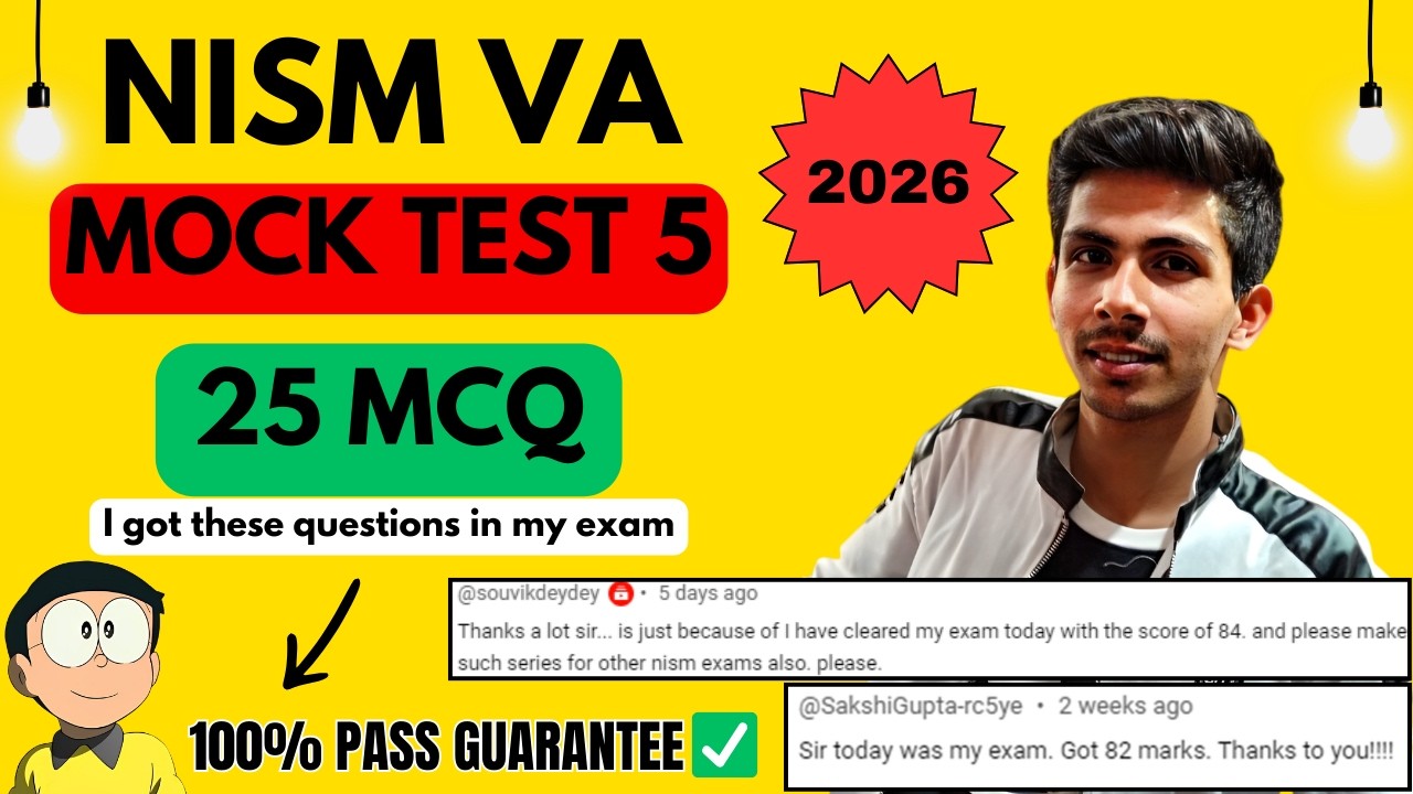 NISM VA MOCK TEST 2024 | NISM 5A EXAM PREPARATION | NISM MOCK TEST | #nism5a #nismexampreparation