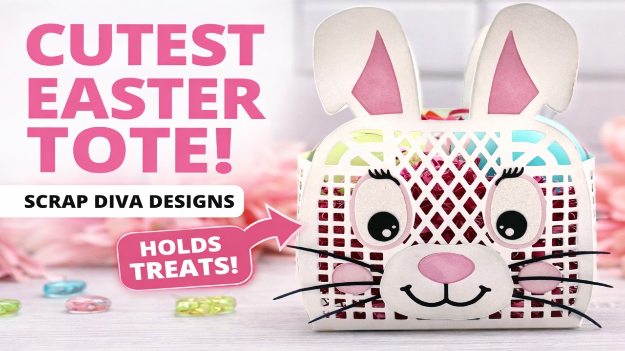 Самая милая пасхальная сумка-зайчик! 🐰 | Урок по созданию сумки-зайчика от Scrap Diva Designs