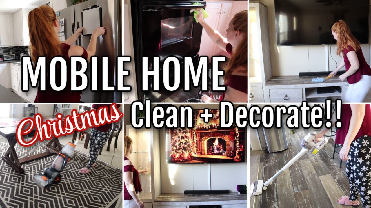 MOBILE HOME CHRISTMAS CLEAN + DECORATE | Megan Dill