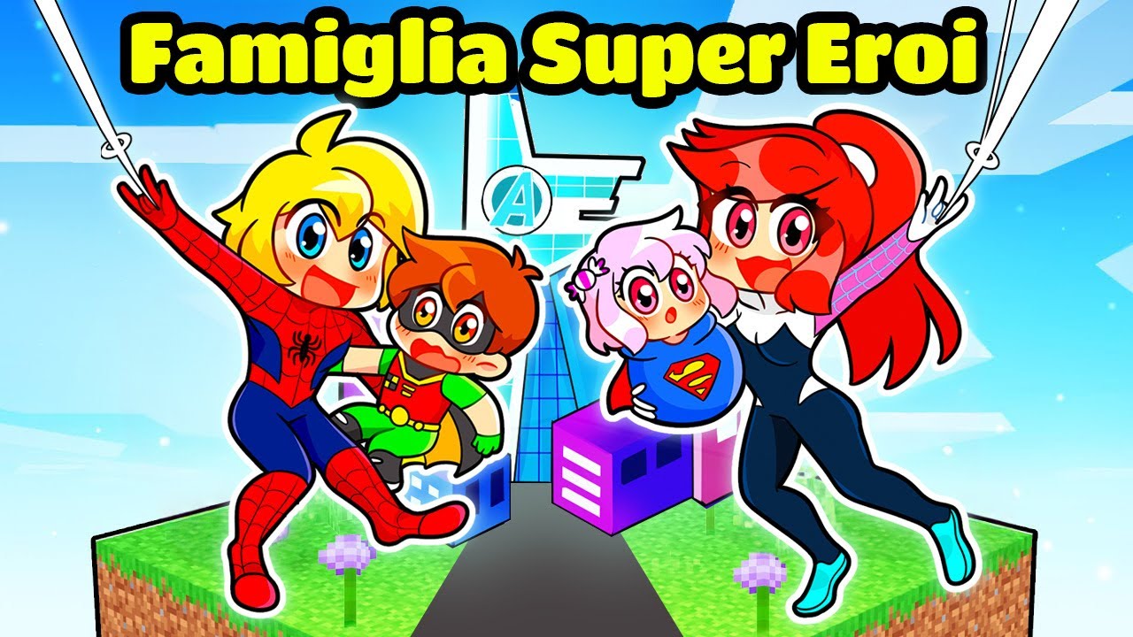 Avere Una FAMIGLIA DI SUPER EROI Su Minecraft!