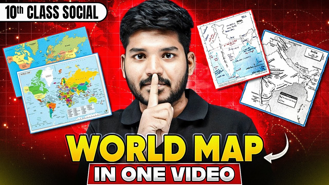 World MAP | Social Science | Class 10 | Bhaskar Anna